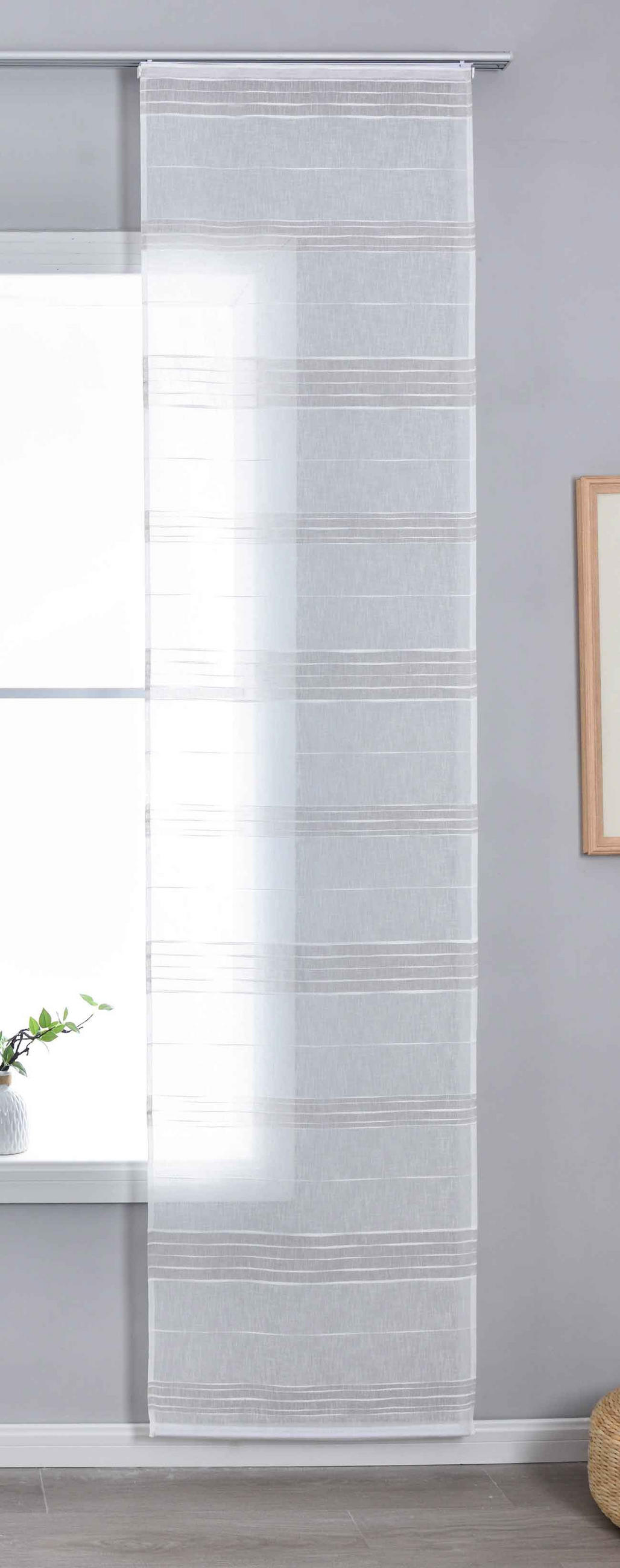 SCHIEBEVORHANG »Frankfurt« HxB 245x60 cm Taupe - Taupe, Textil (60/245cm) - Gardinenbox