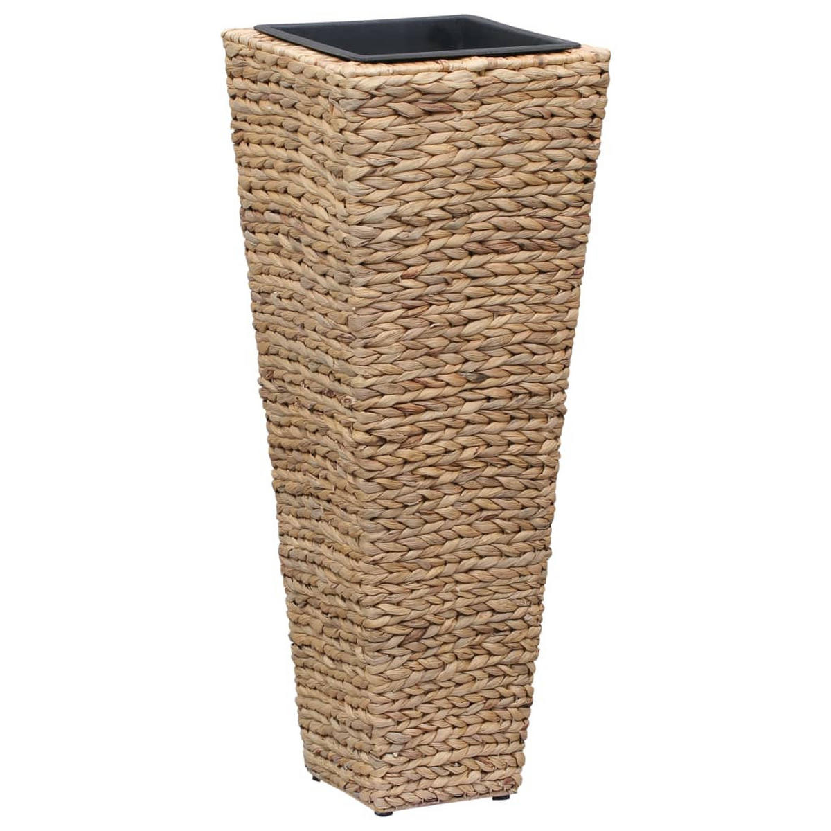 BLUMENKÜBEL 3er Set Wasserhyazinthe Braun - Braun, Naturmaterialien (30/80/30cm) - vidaXL
