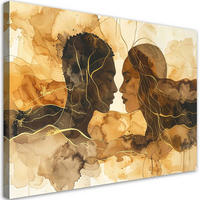 LEINWANDBILD Menschen & Charaktere 120x80cm - Beige, Textil (120/80cm) - Feeby