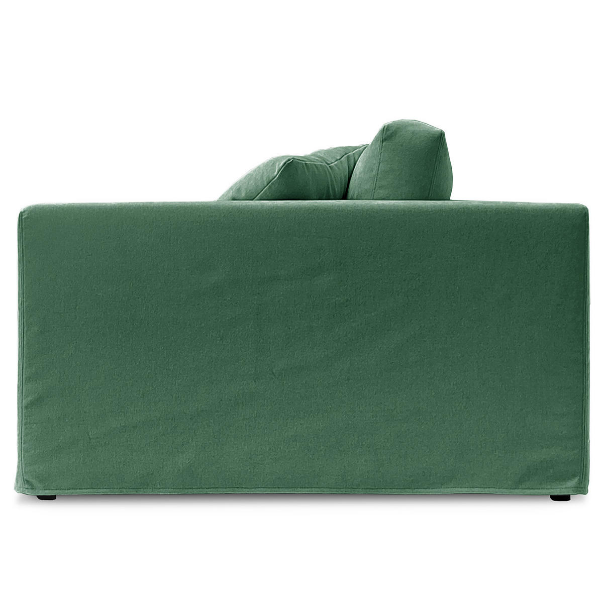 3-SITZER SOFA mit Wechselbezug - Webstoff - Grün, Textil (245/63/122cm) - home24