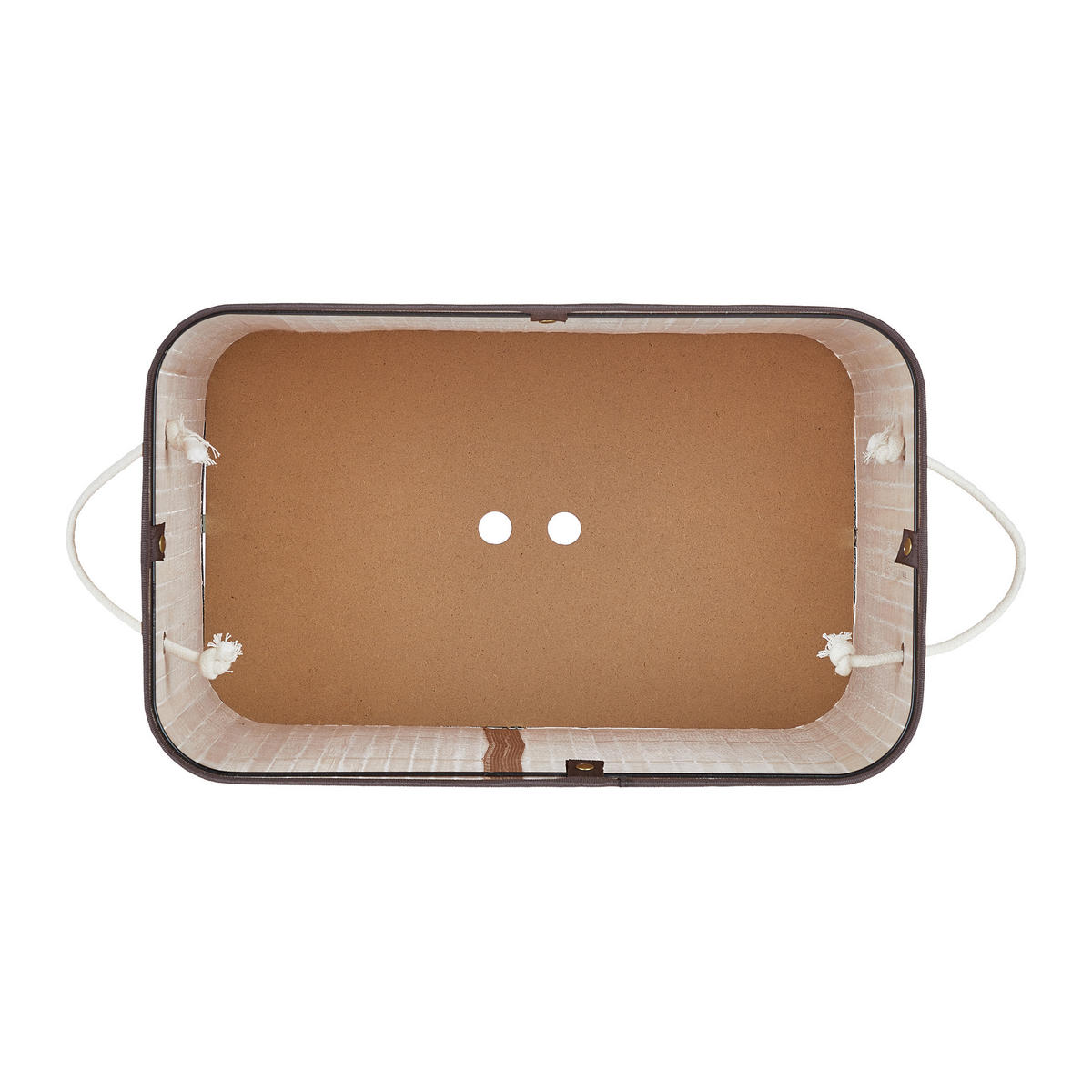 WÄSCHESORTIERER - Hellbraun, Holz/Wellpappe (55/63/35cm) - Relaxdays