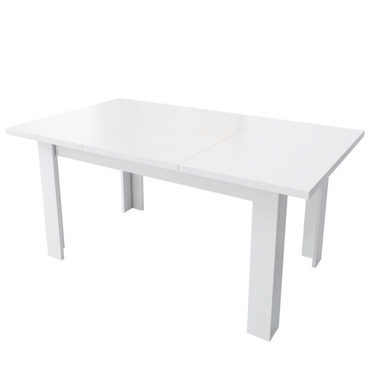 ESSTISCH 120/70 cm Weiß aus MDF mit Stauraum - Weiß, Holzwerkstoff (120/70/75cm) - OKMYHOME