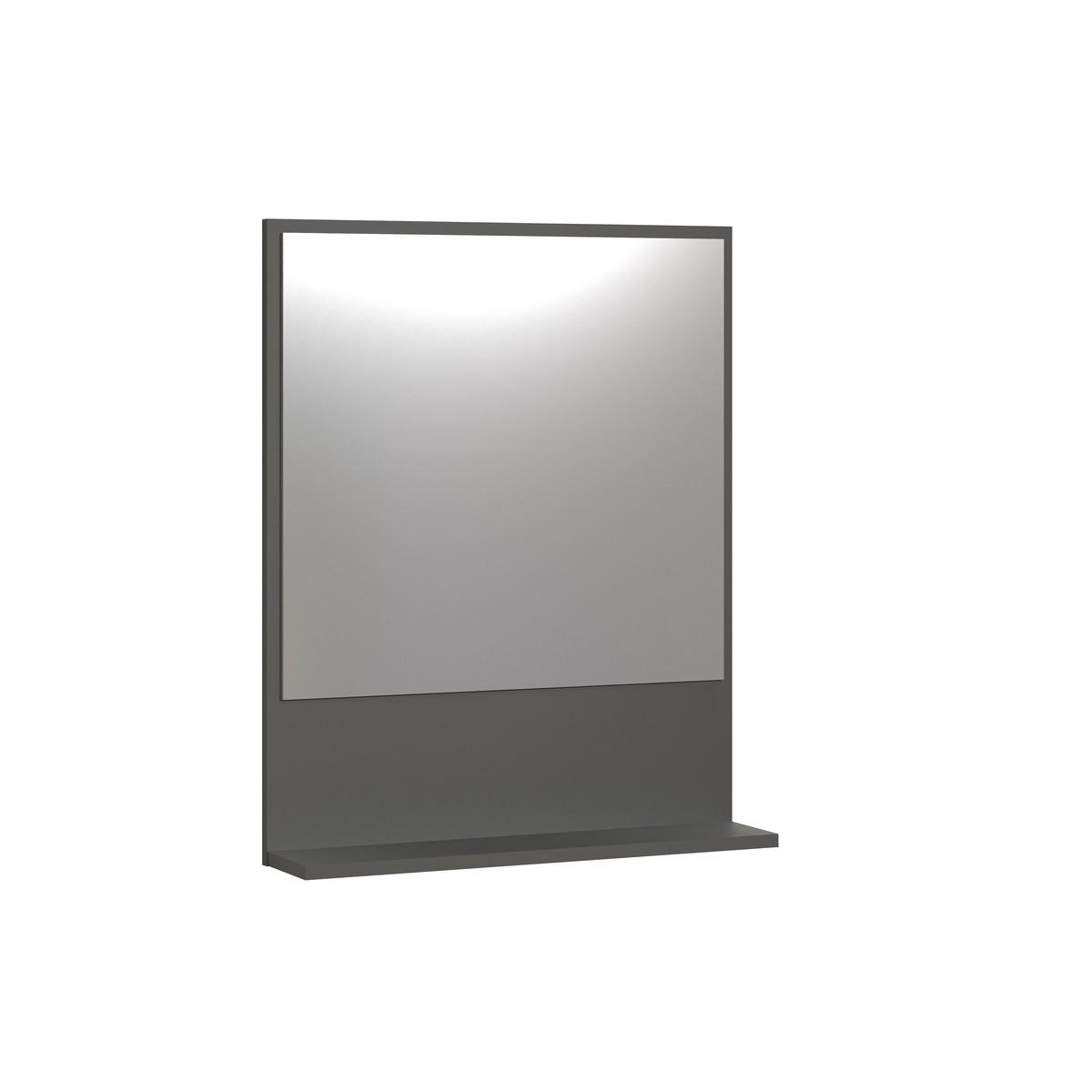 WANDSPIEGEL PureBliss Anthrazit - Anthrazit, Holzwerkstoff (60/74/14cm) - Trendteam