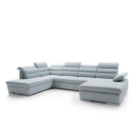 ECKSOFA GRECO Blau 356x230x98 cm - Blau, Textil (356/230cm) - FURNLUX