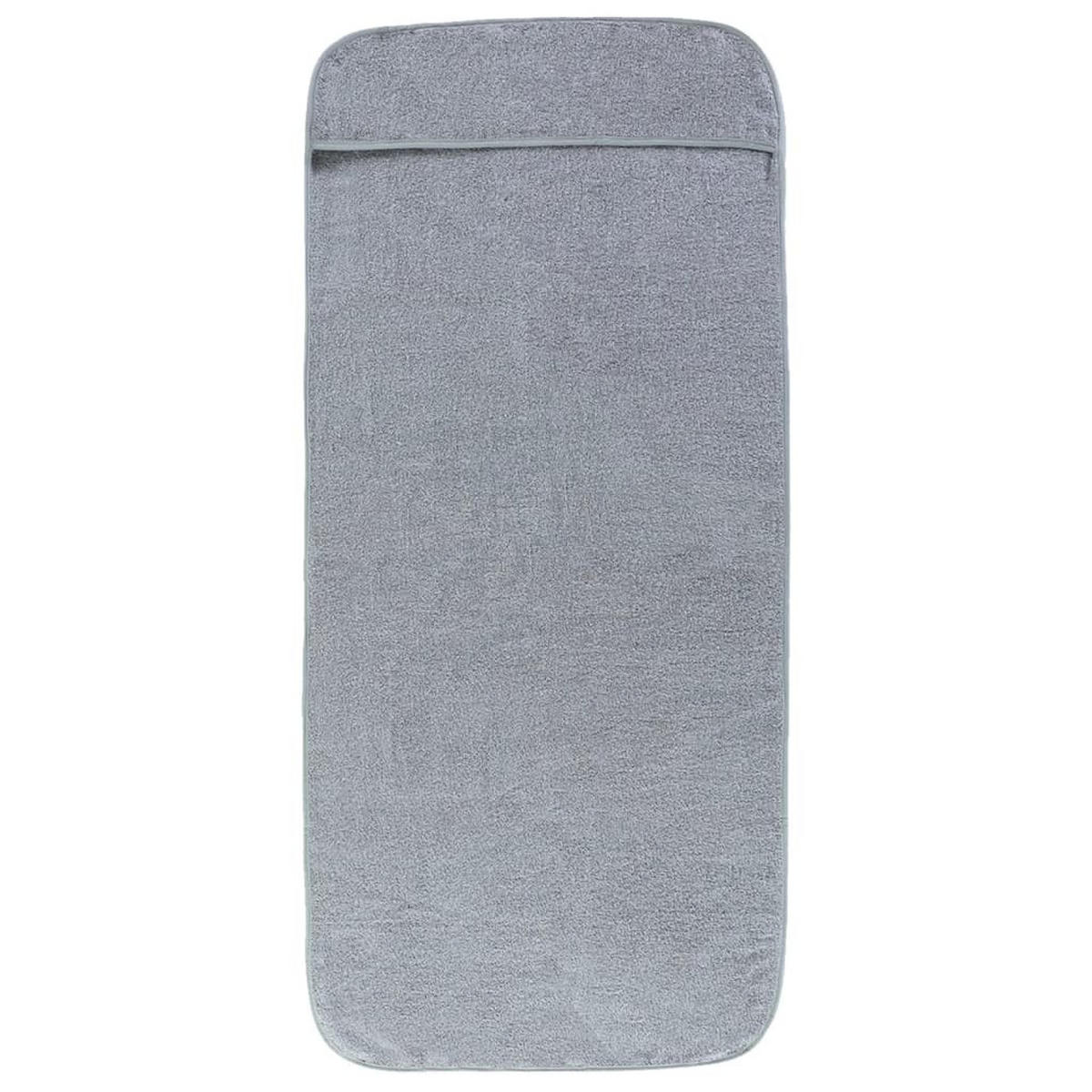 STRANDTÜCHER 2-tlg. 60/135 cm aus Stoff 400 GSM Grau - Grau, Textil (60/135cm) - vidaXL