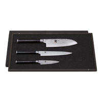 MESSER-SET Shun Classic, 3-tlg. - Silberfarben, Metall - Kai Messer