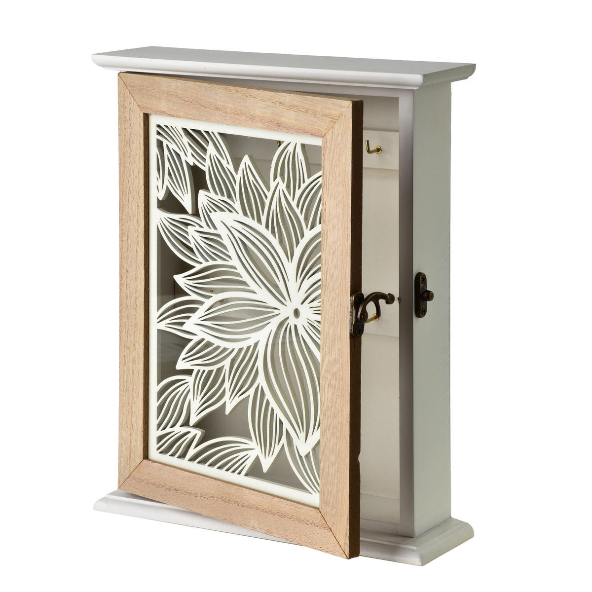 SCHLÜSSELHALTER Stacy beige 20x6x24,5 cm Holz - Beige, Holz (20/24.5/6cm) - Mondex