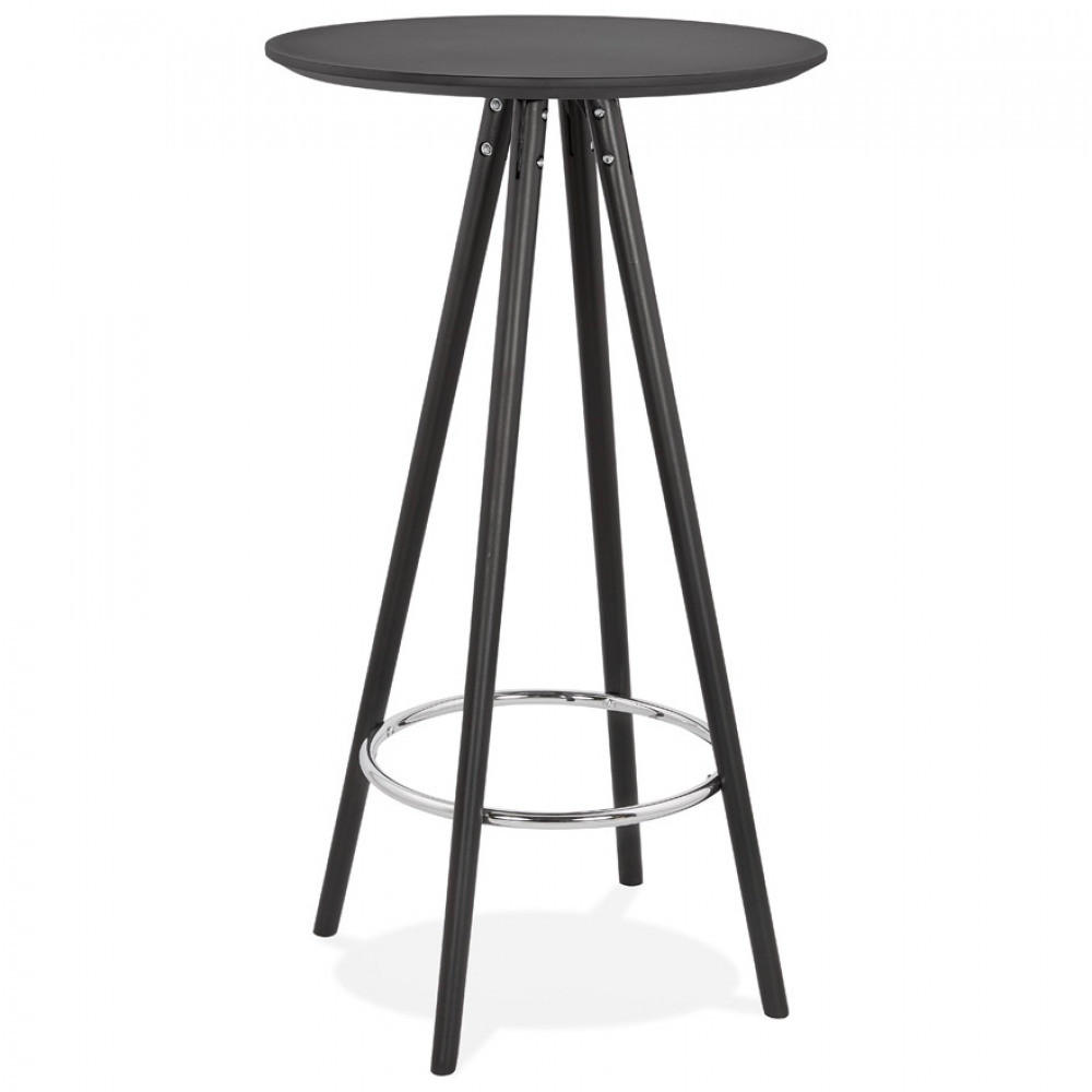 STEHTISCH Schwarz 60x60x110 cm - Buchefarben/Schwarz, Holz (60/110/60cm) - AlterEgo