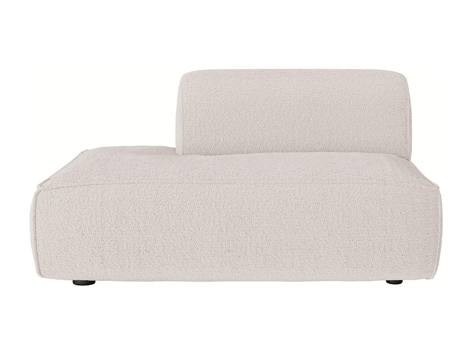 RECAMIERE ohne Schlaffunktion - 1 Person - stoff - beige Camilio - Beige, Textil (130/74/97cm) - Vente-Unique