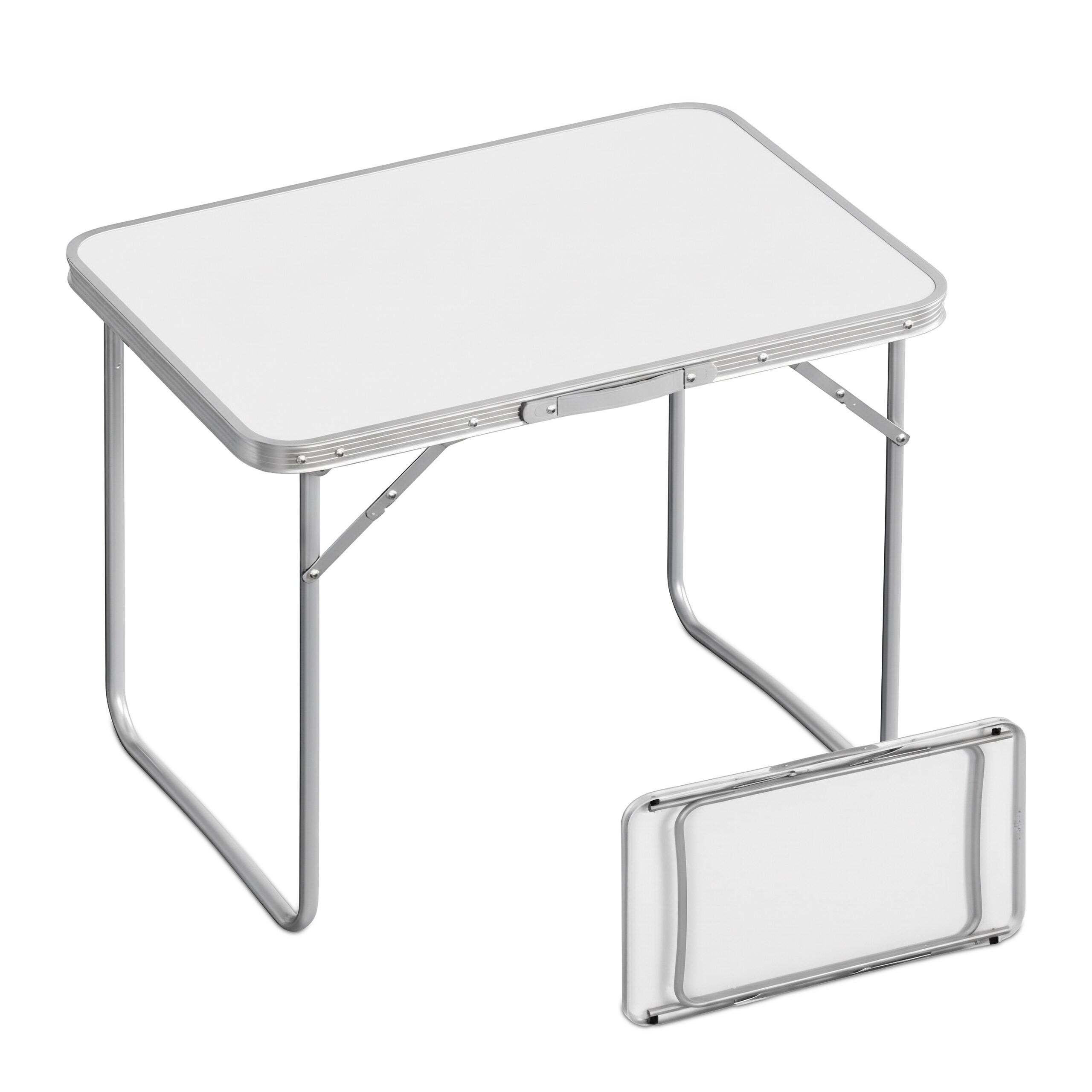 MASĂ Albă pliantă camping aluminiu