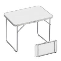CAMPINGTISCH - Multicolor, Holzwerkstoff/Metall (60/80/68.5cm) - Relaxdays