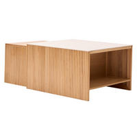 COUCHTISCH (2er Set) Rechteckig Braun 50 x 39 x 36 cm / 70 x 60 x 40 cm - Braun, Holz (60/70/40cm) - Nordlys