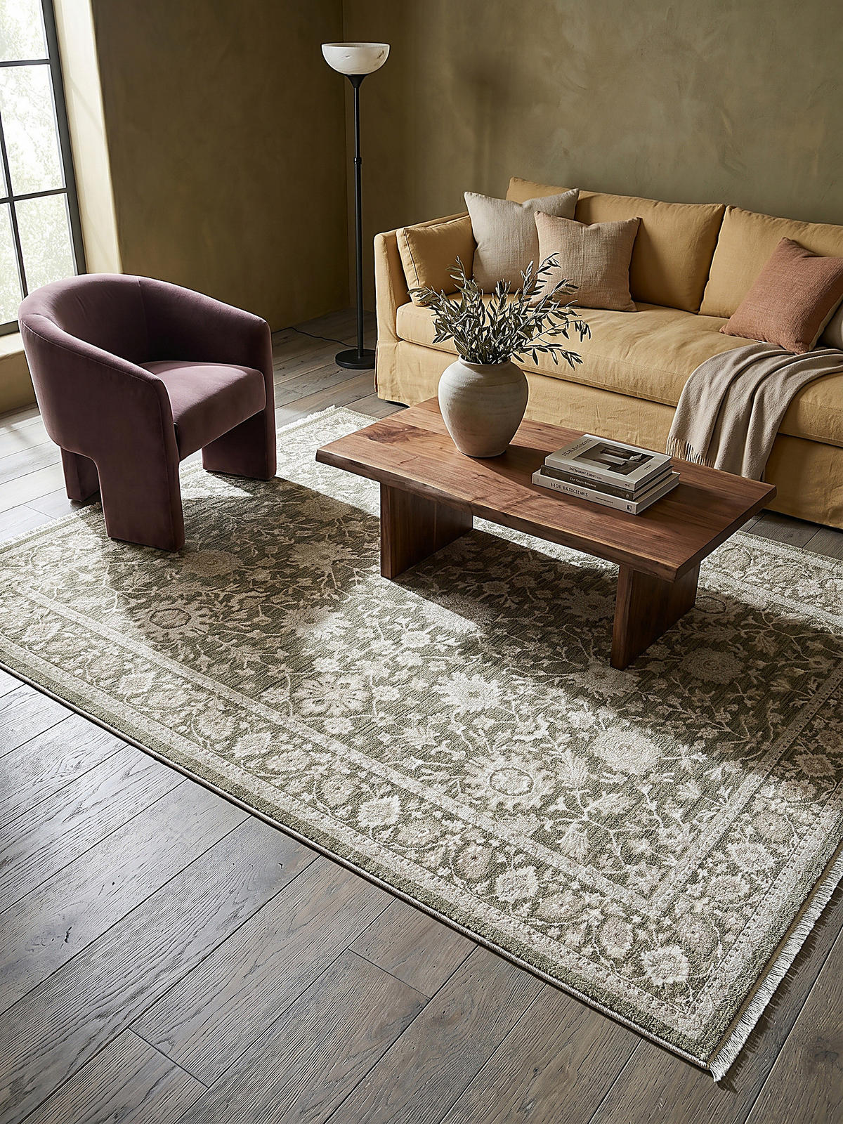 KURZFLORTEPPICH Orientalisch SCRIVIA Polypropylen Grün 160 x 230 cm - Grün, Textil (160/230cm) - KADIMA DESIGN