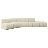 ECKSOFA modulares Sofa Brilo-L1 - 380x174x70 cm Beige - Beige, Holzwerkstoff/Textil (380/174cm) - ALTDECOR