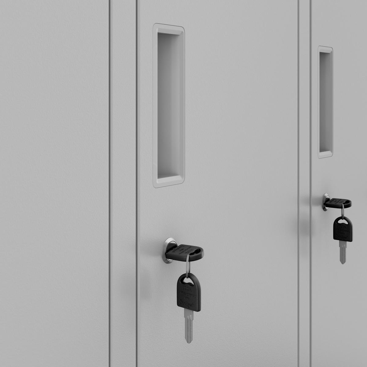 SCHLIESSFACHSCHRANK Bartek - Grau, Metall (136/172/45cm) - Jan Nowak