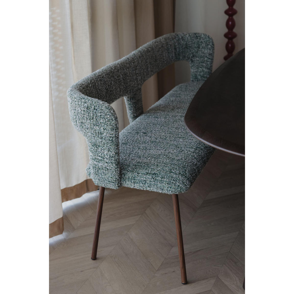 ESSZIMMERBANK Chelsea Grün - Grün, Kunststoff (148/79/51cm) - Housecraft Living