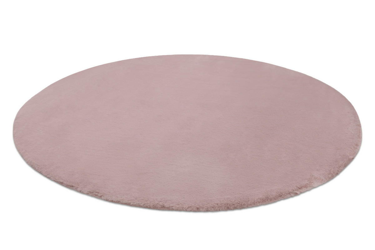 TEPPICH Bunny 120 cm - Pink, Textil (120/120cm) - rugsX