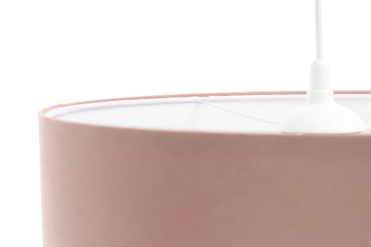 HÄNGELEUCHTE Rosa 40/20 cm - Pink/Weiß, Kunststoff (40/0.6/20cm) - ONZENO