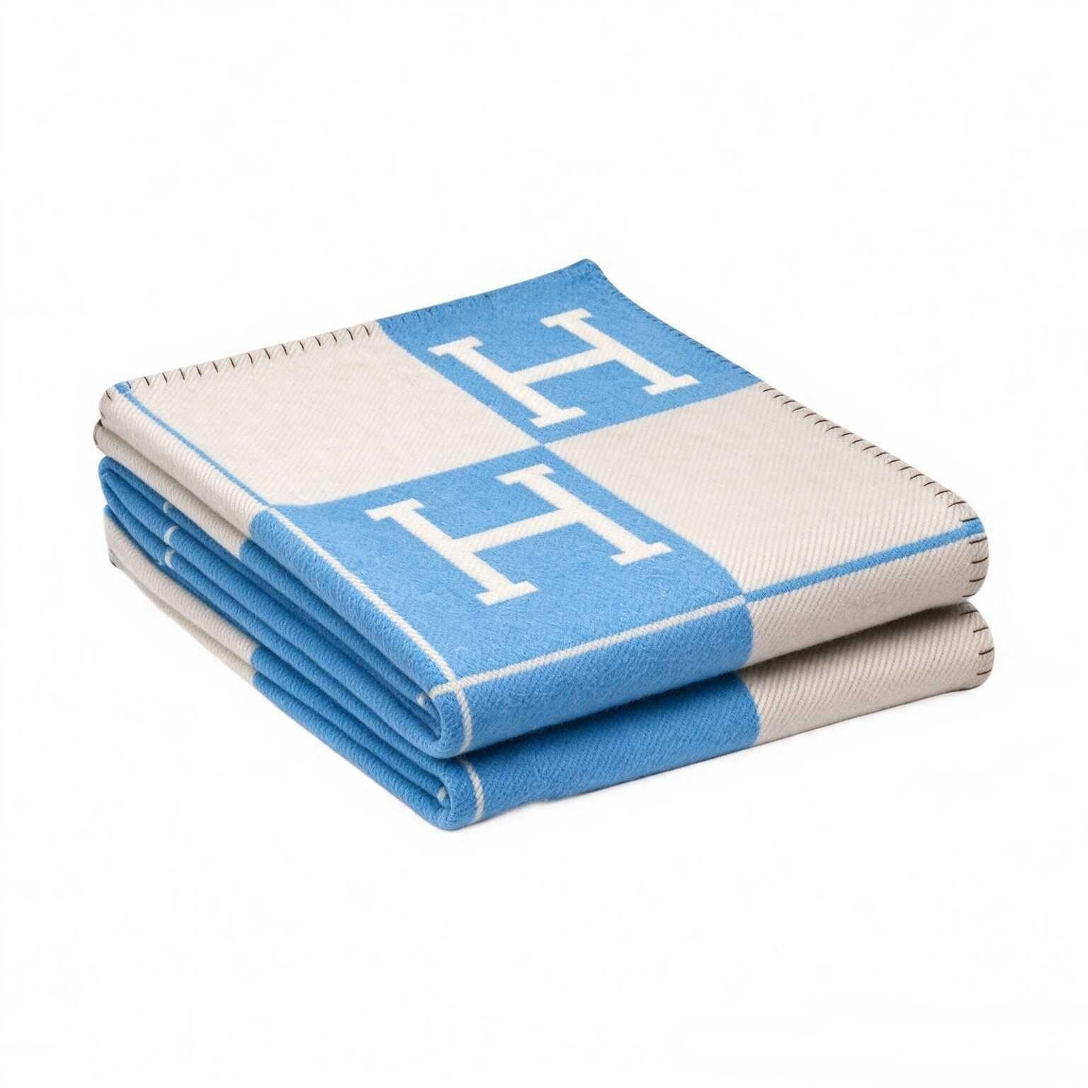 WOHNZIMMERDECKE - 130 x 180 cm - Pastellblau - Pastellblau, Textil (130/180cm)