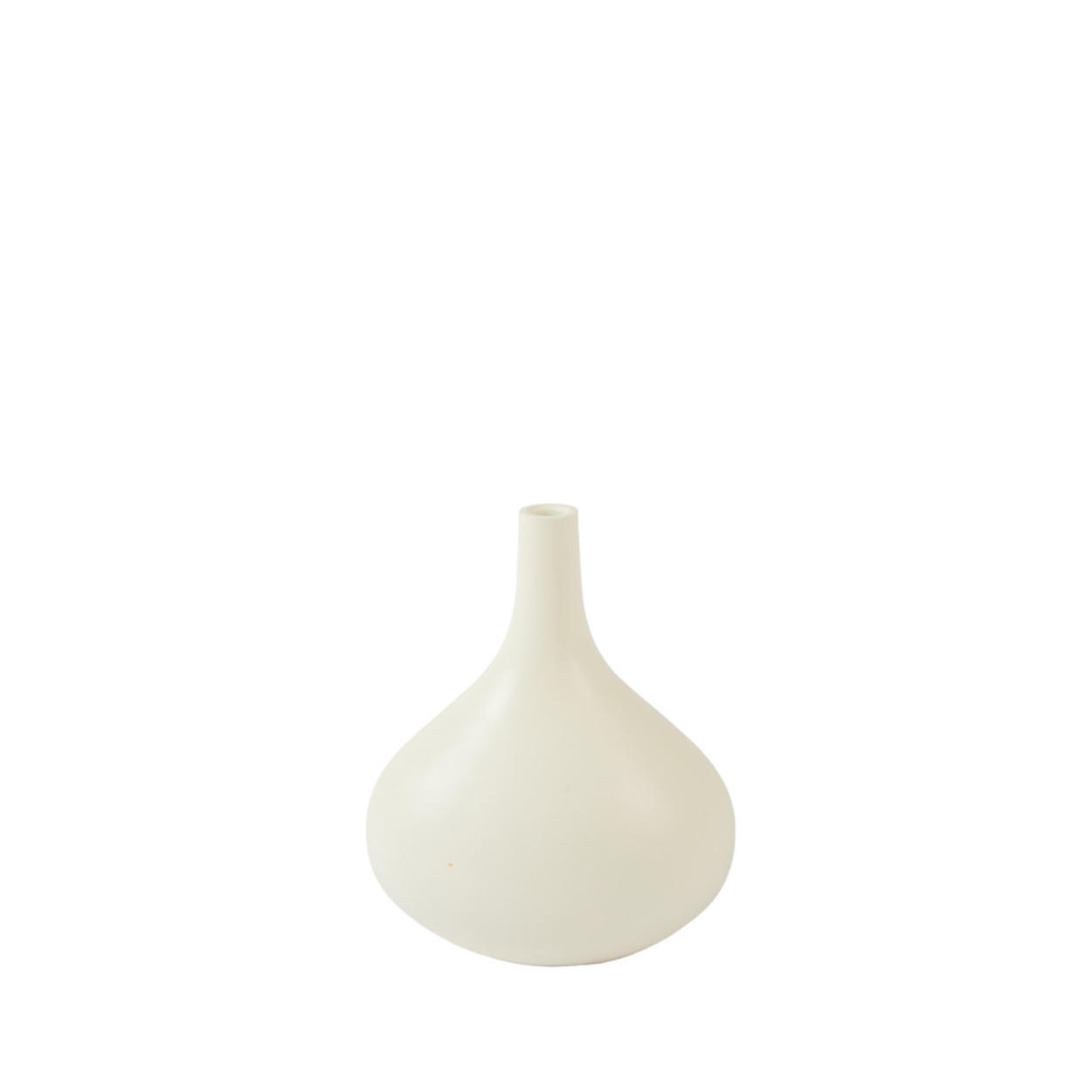 VASE Lineta - Weiß - 24.5/16.5/30.5 cm - Weiß, Kunststoff (30.5cm) - Light & Living