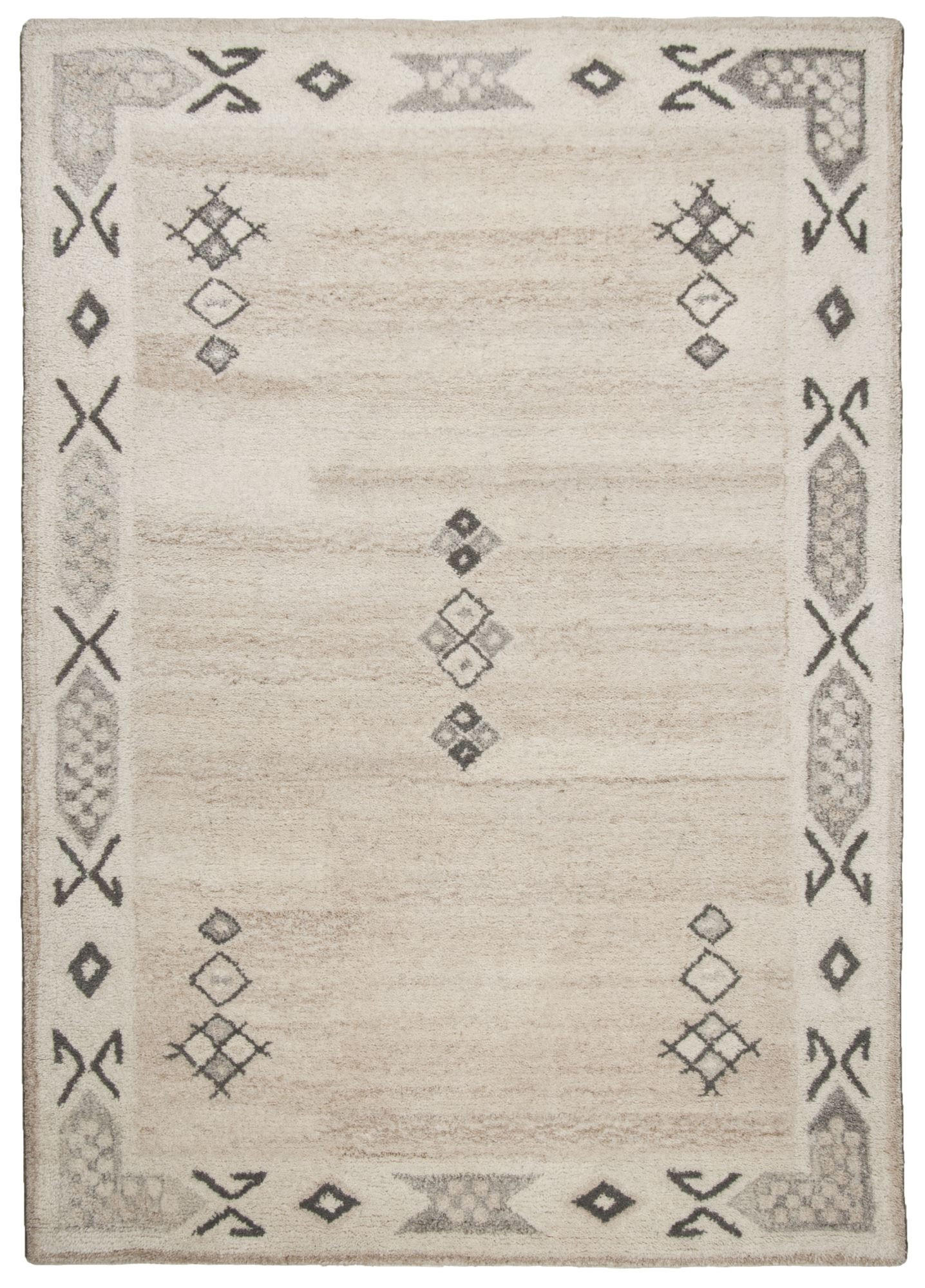 Theko Tuftteppich Beige 60x90 cm