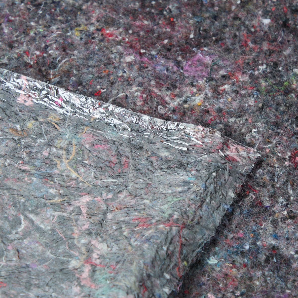 6XUMZUGSDECKE - Grau, Kunststoff/Textil - Relaxdays