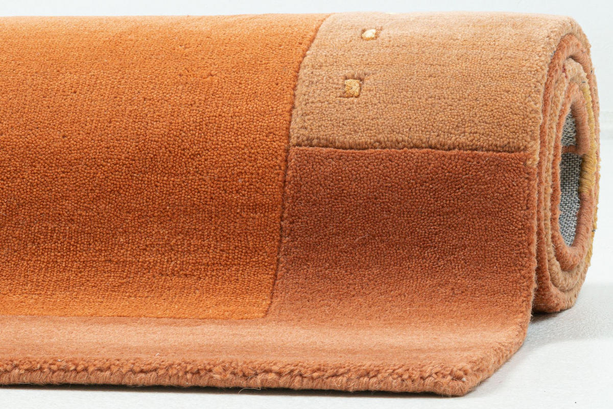 HANDTUFTTEPPICH Royal Ganges 70x140 cm - Terra cotta, Textil (70/140cm) - THEKO