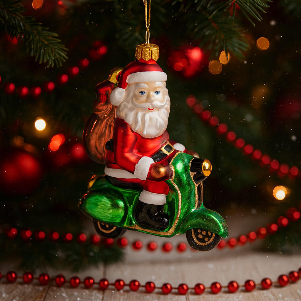 GLASKUGEL Roller, Mehrfarbig, 12.5 x 9 x 5 cm, Dekorative Weihnachtsdeko - Multicolor, Glas (9/12.5/5cm) - home&you