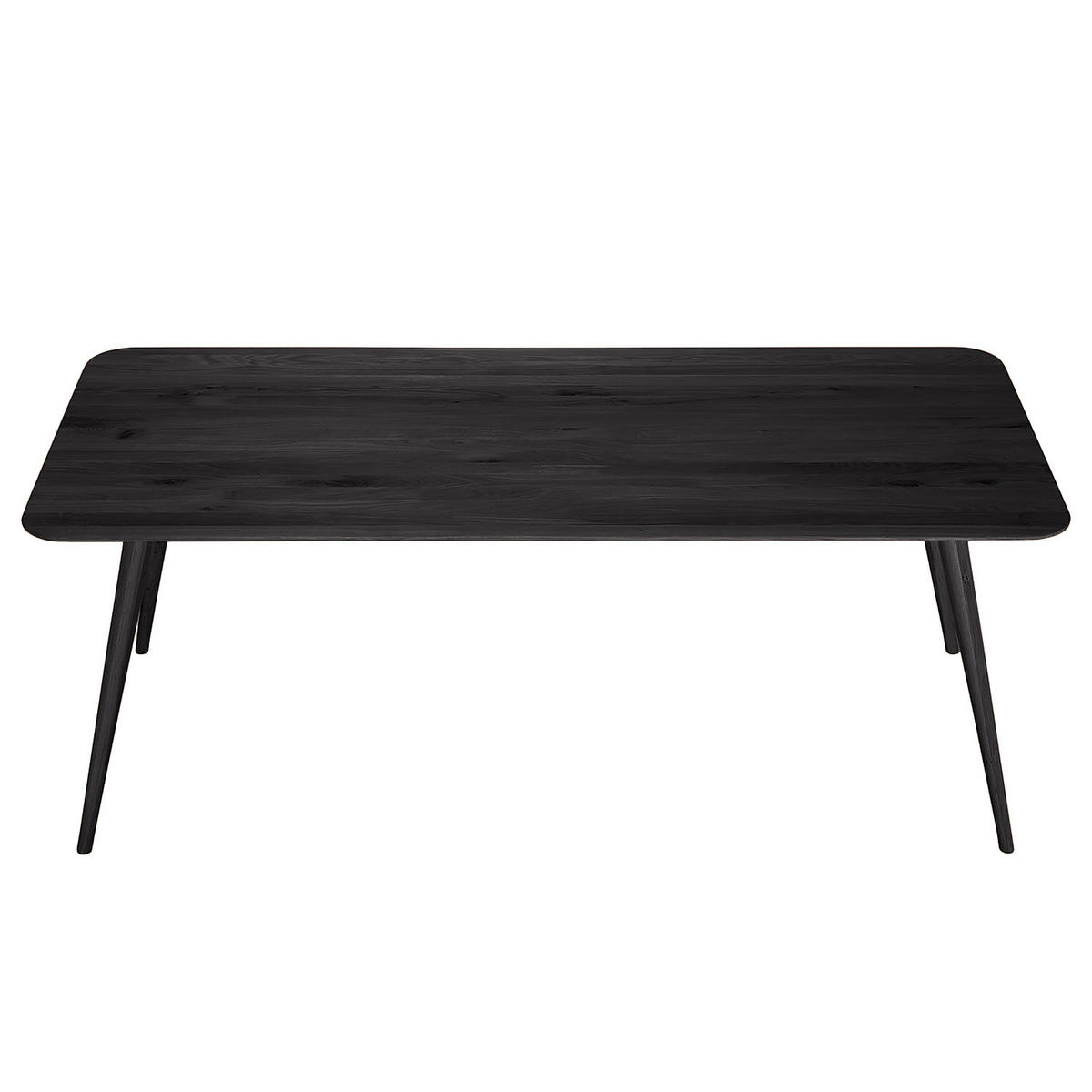 MASSIVER ESSTISCH - Massivholz - Eschefarben, Holz (90/200/75cm) - home24
