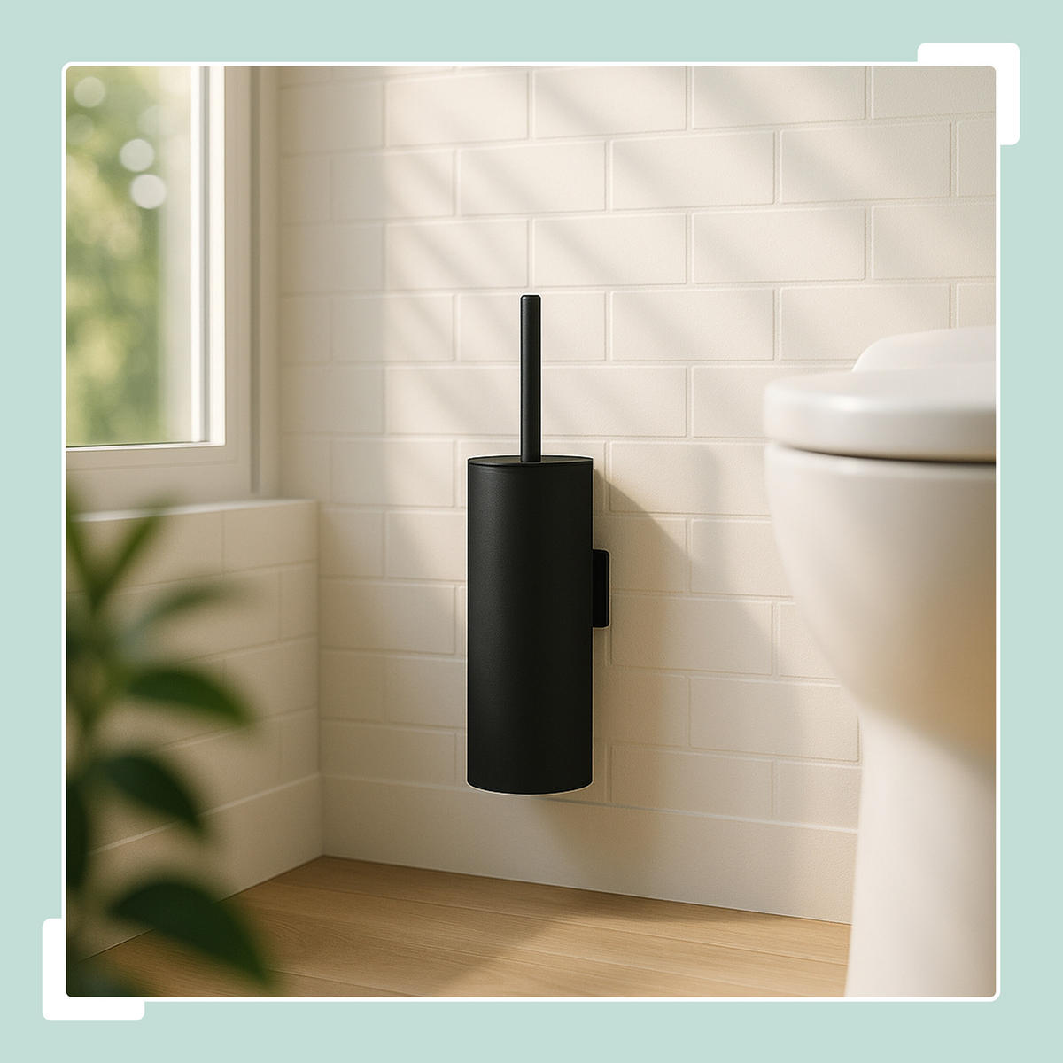 TOILETTENBÜRSTE - Schwarz, Kunststoff/Metall (9/36.5/11cm) - Relaxdays