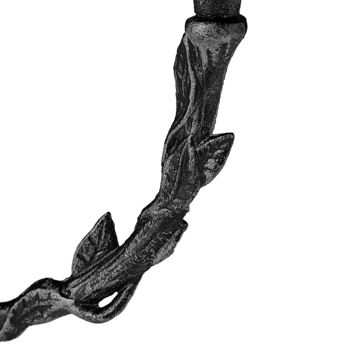VOGELTRÄNKE - Silberfarben/Schwarz, Metall (17/21/22cm) - Relaxdays