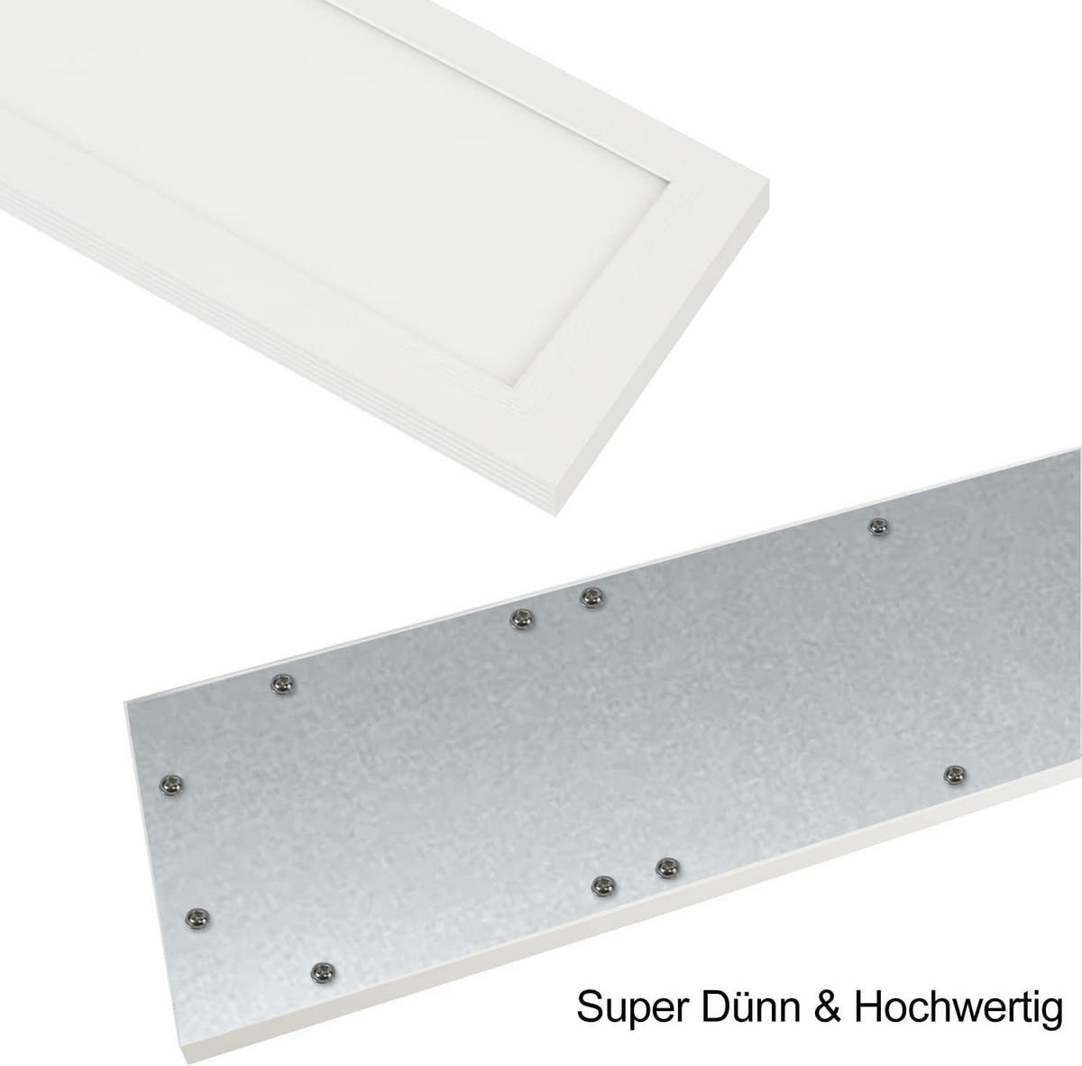 LED-DECKENLEUCHTE Oswald 120/15/1 cm - Weiß, Metall (120/15/1cm) - Nettlife