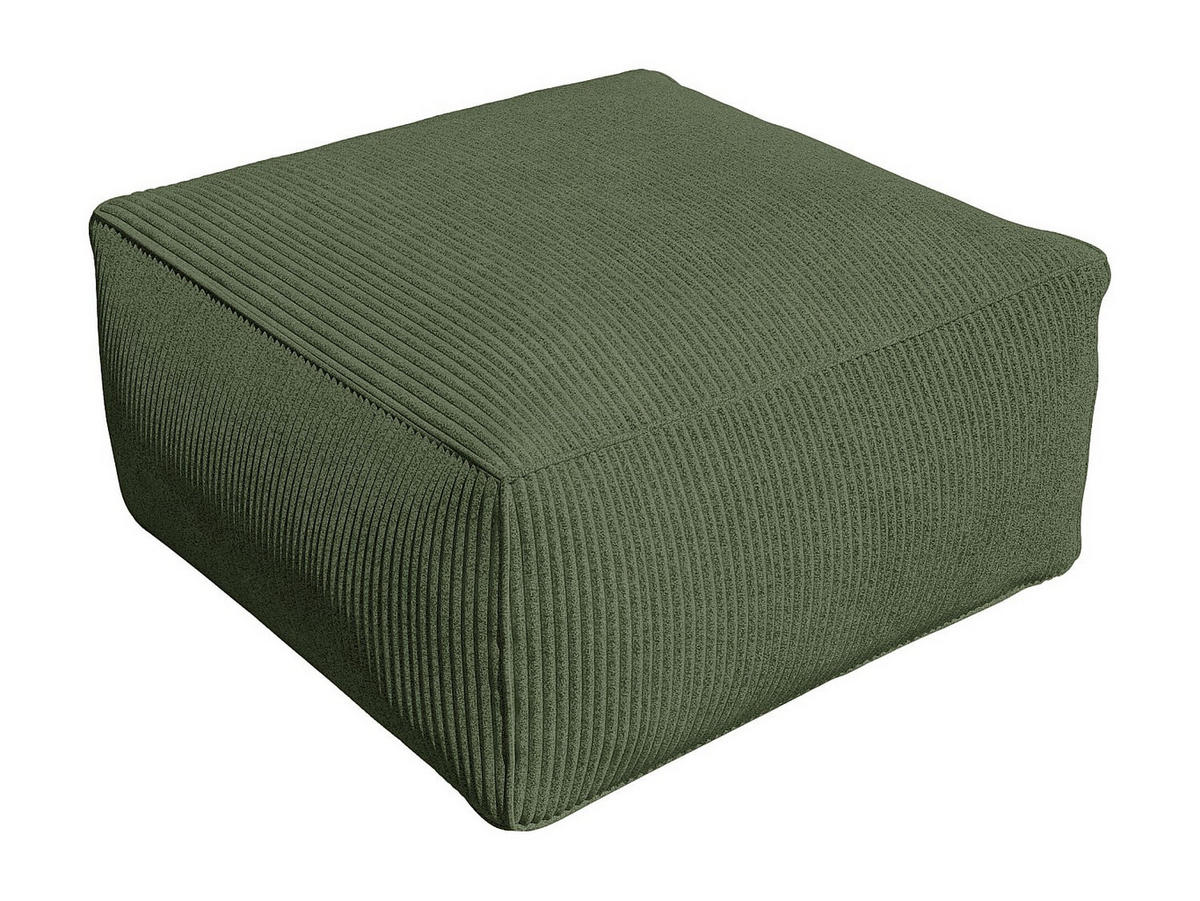 SITZHOCKER - 1 Person - stoff - grün Noumara - Grün, Textil (70/35/70cm) - Vente-Unique