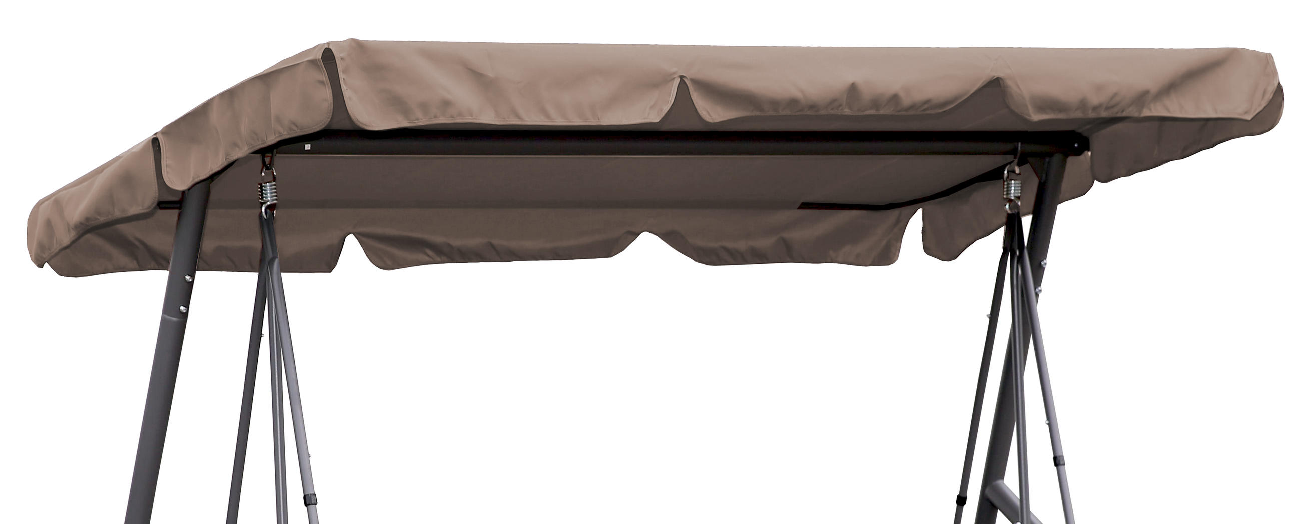 ERSATZDACH Hollywoodschaukel 145x200 cm Taupe - Taupe, Textil (145/18/200cm) - QUICK STAR