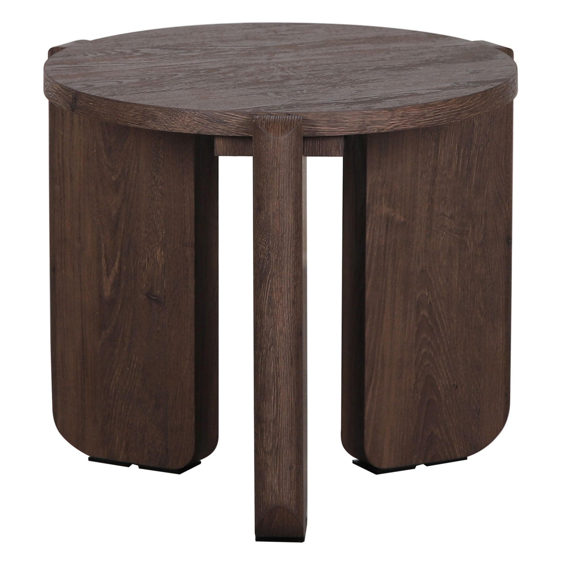 WOHNZIMMERTISCH Preffines S Nussbaumoptik Ø 50 cm - Nussbaumfarben, Holzwerkstoff (50/50/45cm) - Selsey