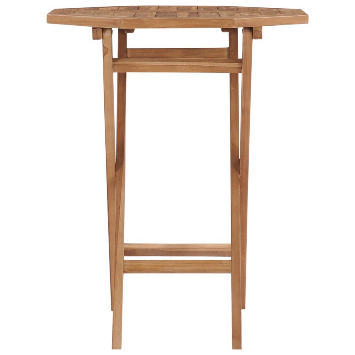 GARTENTISCH KLAPPBAR 60×60×75 CM TEAK MASSIVHOLZ - Braun, Holz (60/60/75cm) - vidaXL