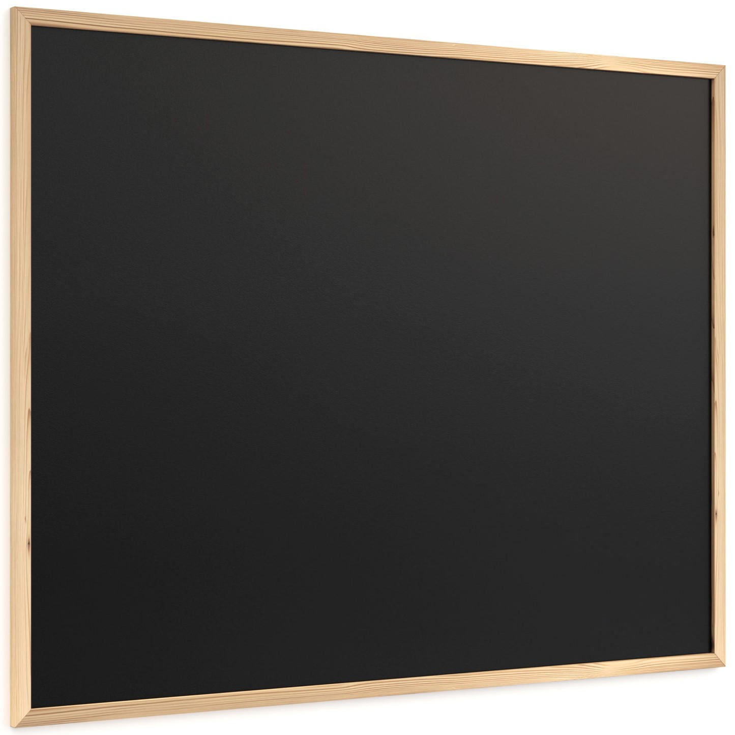 SCHWARZE Kreidetafel 100x80 cm, ECO-Holzrahmen - Braun, Holz (100/80/2cm) - ALLboards