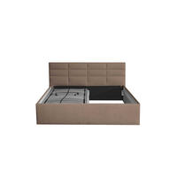 POLSTERBETT Athena Sahara 180 x 200 x 32 cm Stauraum ohne hydraulische Funktion Mit hochwertiger Matratze H2 (bis 100 kg) und Lattenrost - Sahara, Holz (180/200cm) - Halmon Schlafkomfort Betten 