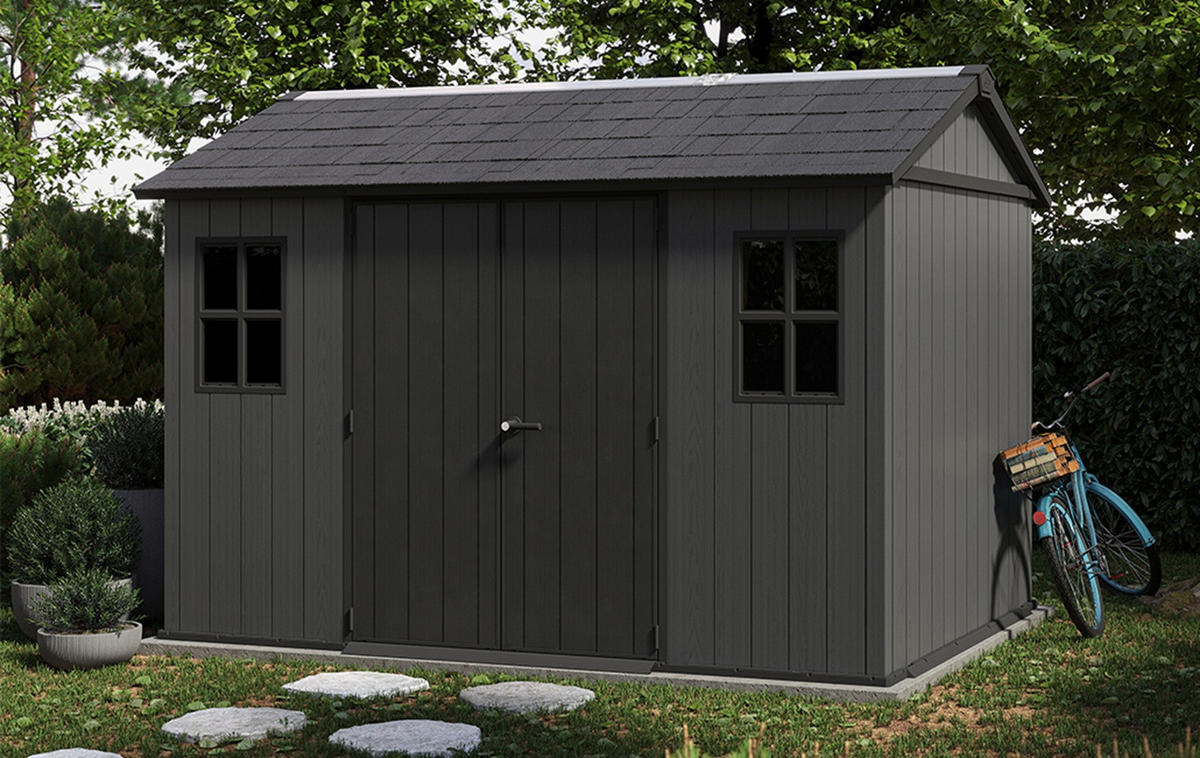 GARTENHAUS Newton - Grau, Kunststoff (230/246/350cm) - Keter
