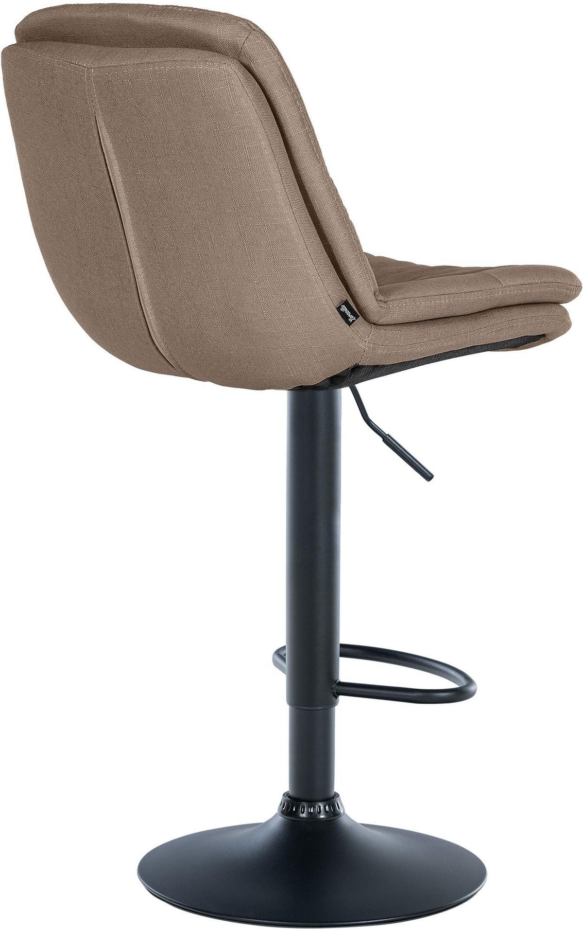 BARHOCKER Stoff taupe - Taupe/Schwarz, Textil (46/92/54cm) - CLP