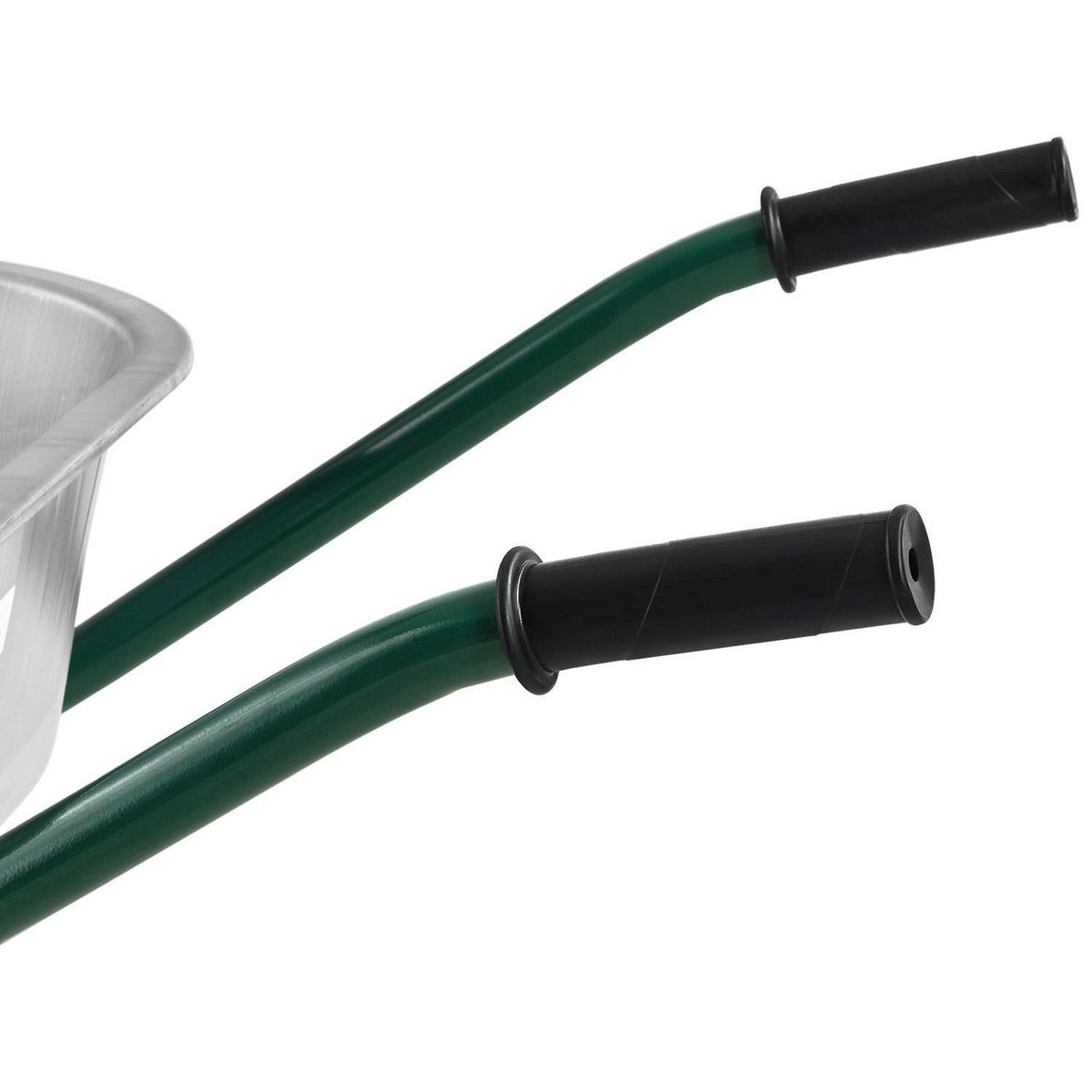 SCHUBKARRE Garden silber 100L mit Handschuhen - Silberfarben, Metall (59/62/141cm) - Juskys