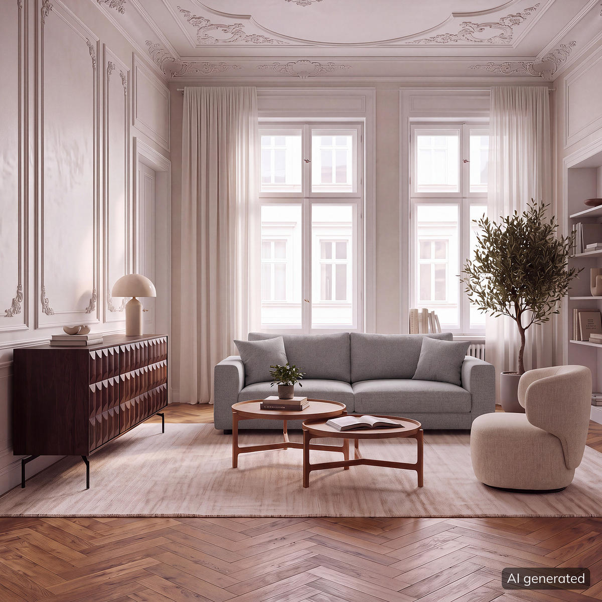 2,5-SITZER SOFA - Schwarz/Hellblau, Holz/Kunststoff (182/79/106cm) - home24