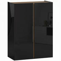 SCHUHSCHRANK DE-38044 6 Ebenen mit Soft-Close Hochglanz Schwarz - Schwarz, Holzwerkstoff (70/95/33.5cm) - ComfortXL