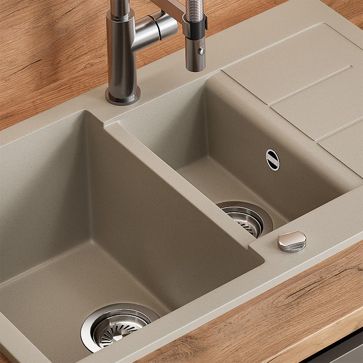 UMYVADLO Seattle Béžová - béžová, keramika (80/20/50cm) - Bergstroem