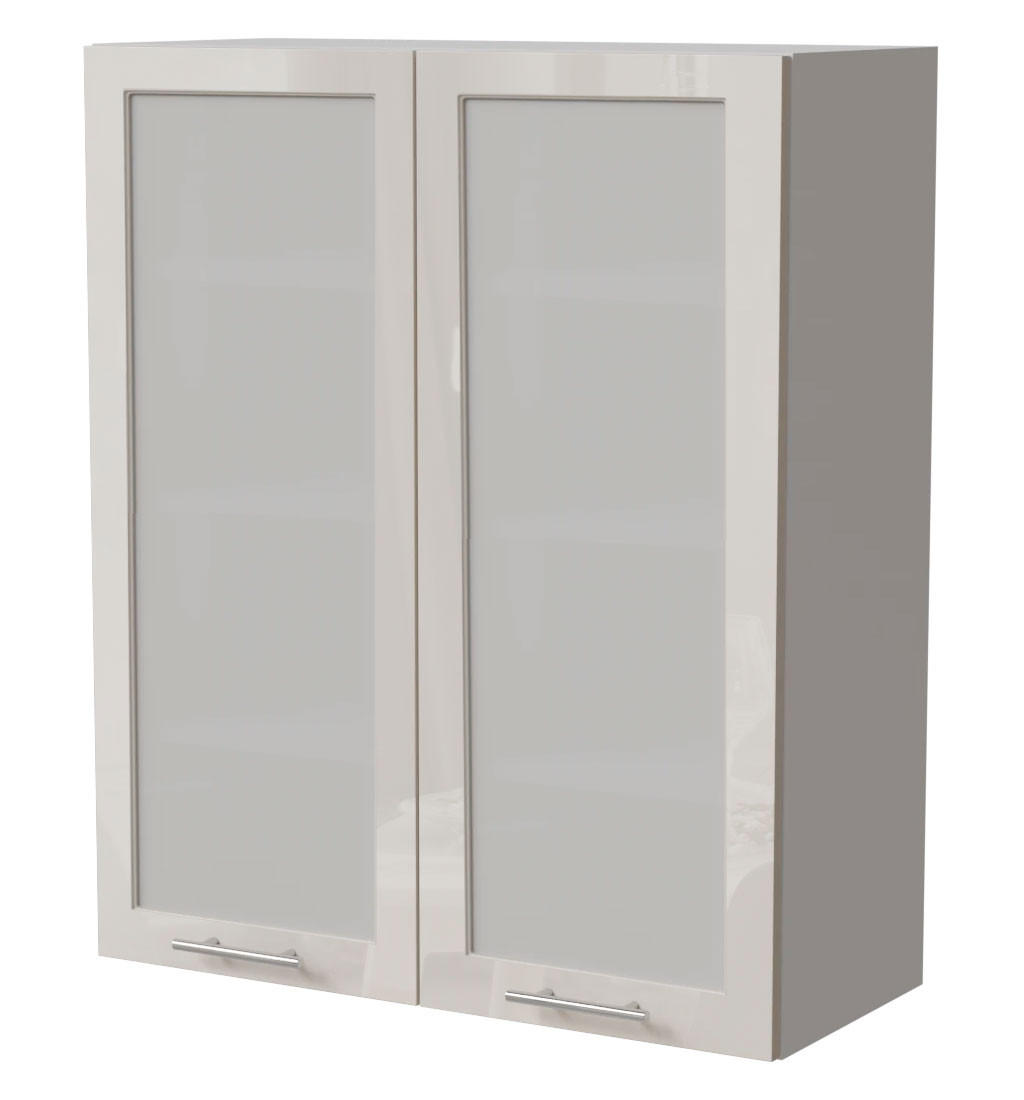 HÄNGESCHRANK Brerra W4S/80 Weiß / RAL 9001 creme Hochglanz 80 / 32,5 / 96cm - Creme/Weiß, Holz/Holzwerkstoff (80/96/32.5cm) - Feldmann-Wohnen