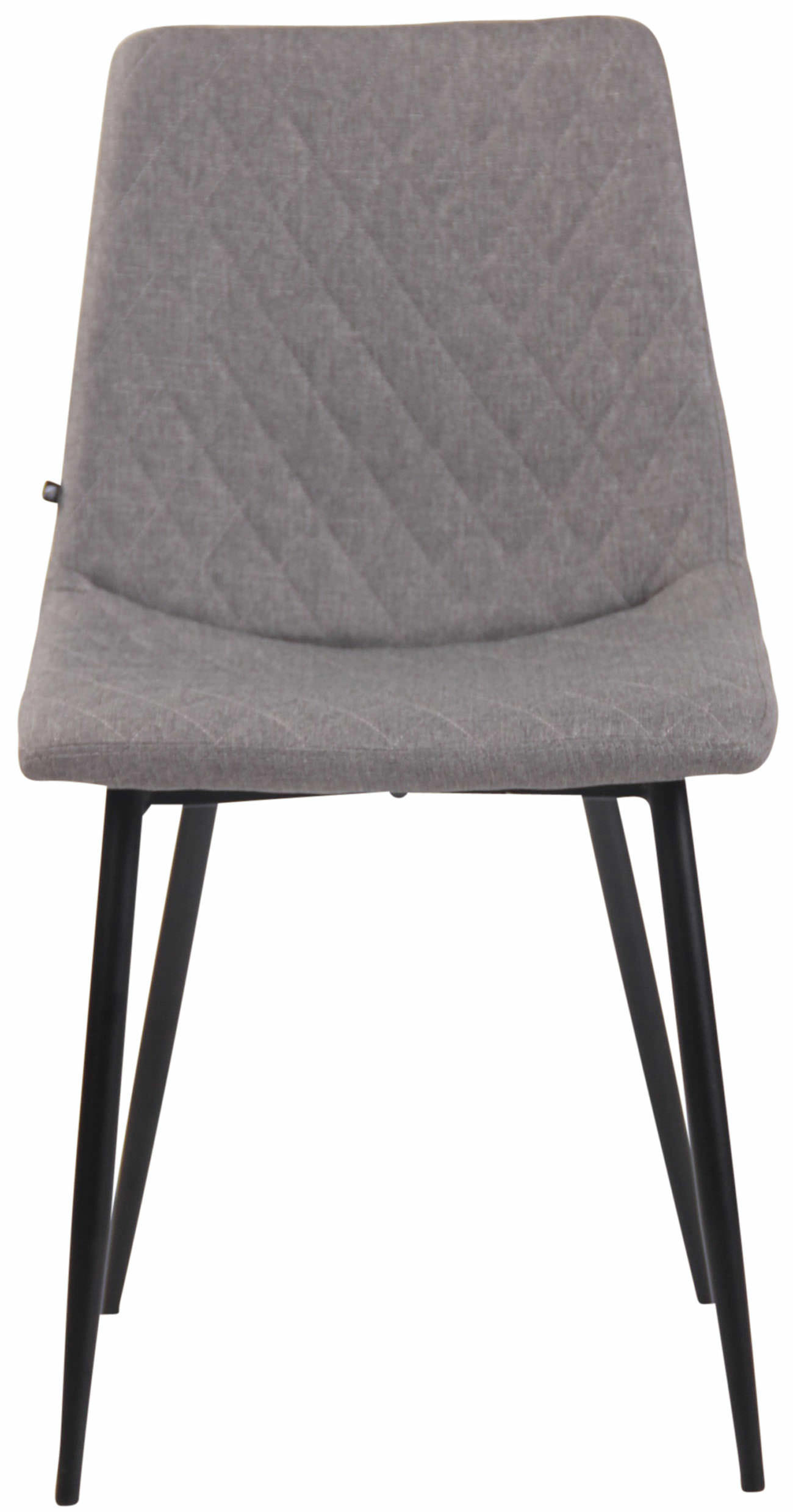 STUHL Stoff grau - Schwarz/Grau, Textil/Metall (45/83/57cm) - CLP