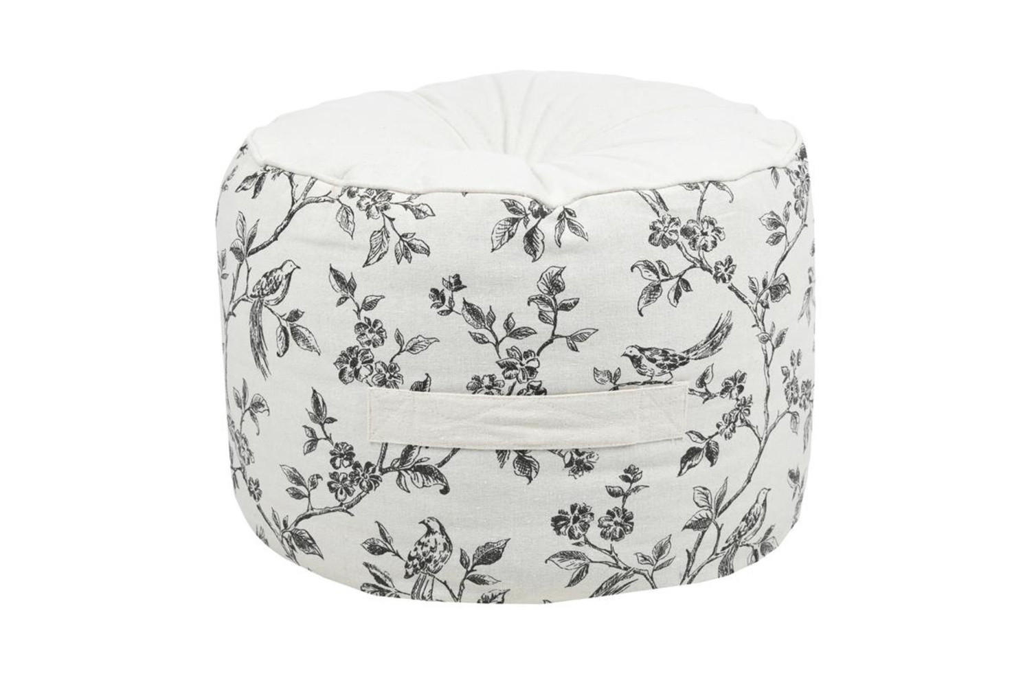 XXXLutz Pouf Weiß 40x30x40 cm