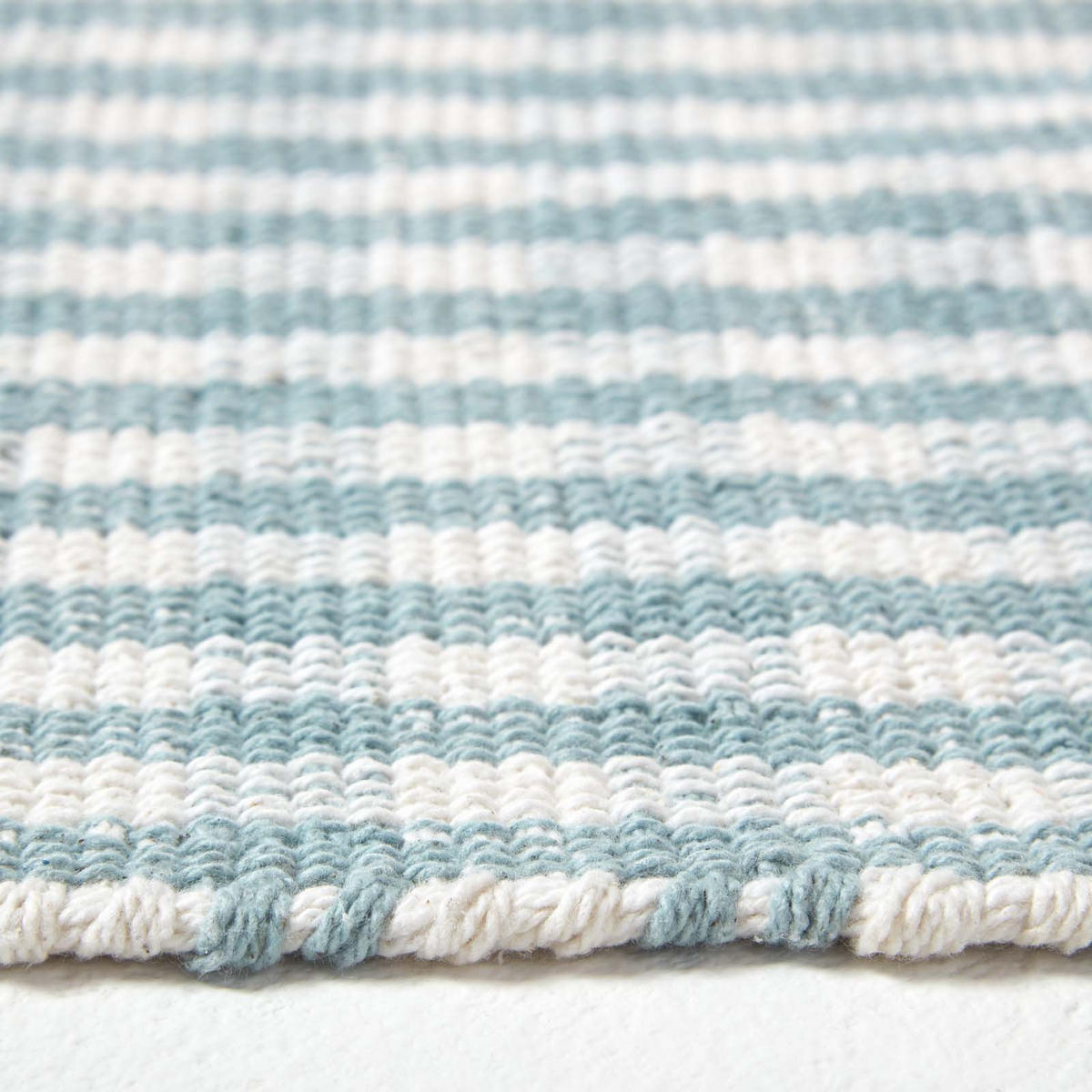 BAUMWOLLTEPPICH Vichy-Karo 60/90 cm - Blau, Textil (60/90cm) - Homescapes