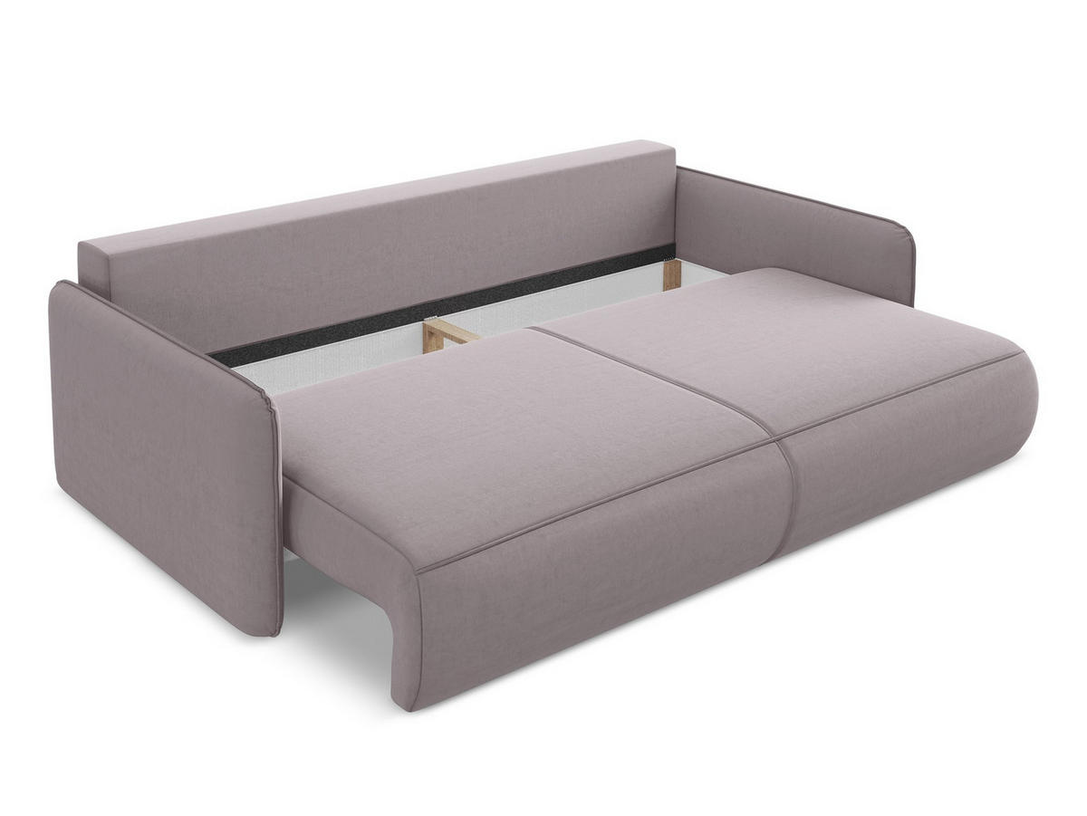 ECKSOFA Rechts Samt Stoff Orange - Terracotta/Schwarz, Kunststoff/Textil (280/156cm) - Makamii