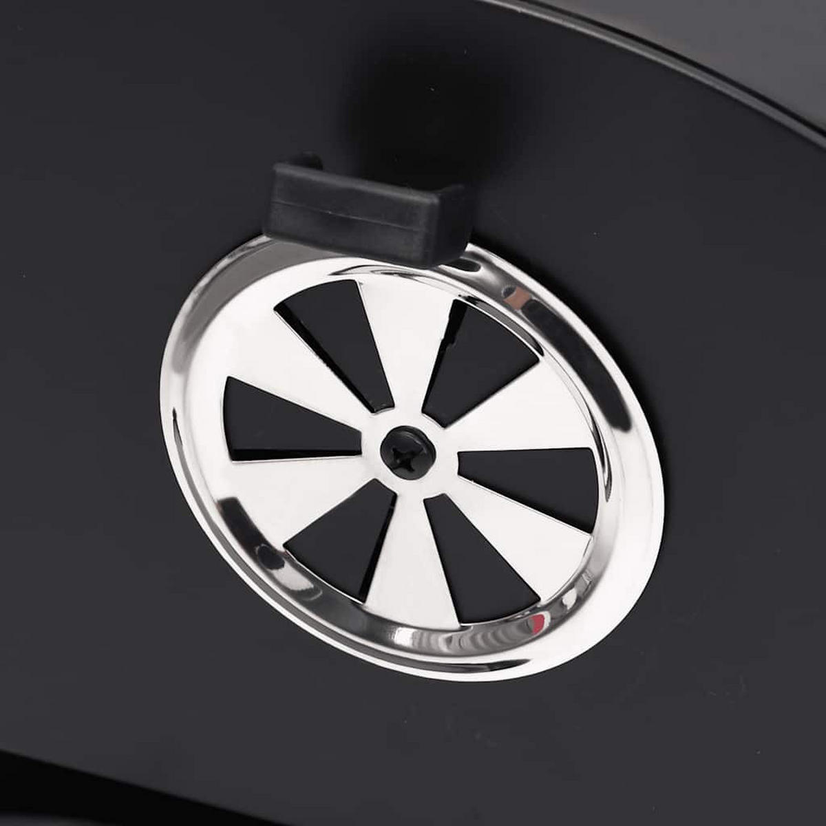 GRILL Mit 2 Grillrosten Schwarz 80/95/90 Cm Stahl - Schwarz, Metall (13/90/68cm) - vidaXL